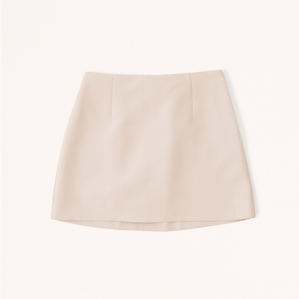 Abercrombie & Fitch Scarlett Mini Skirt Skort Light Taupe Size XL - Picture 2 of 8